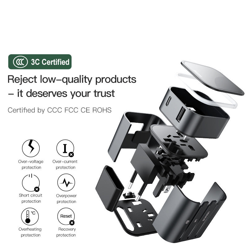 Universal travel adaptor charger plug