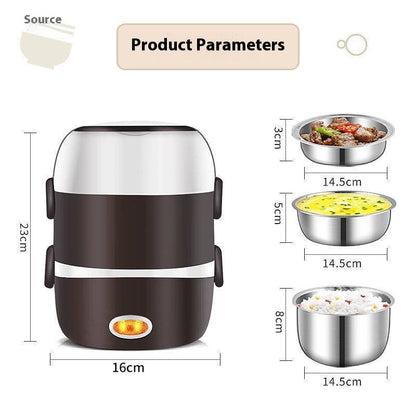 Multifunctional Electric Heating Lunch Box Portable Mini Rice Cookers