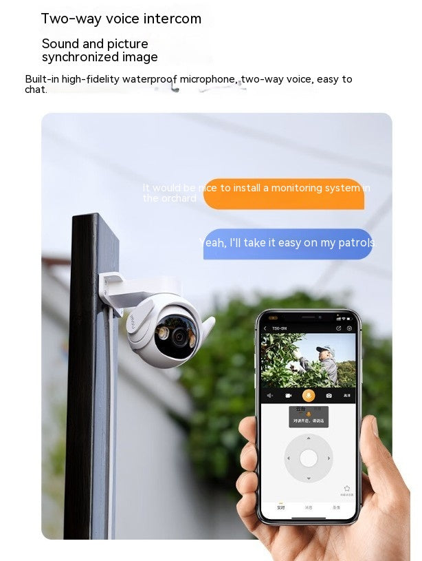 5 Million Clear Outdoor Surveillance Cameras with two-way voice intercom and mobile access for enhanced security.