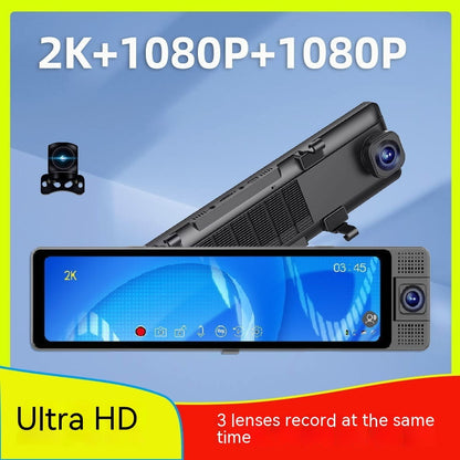 Three-lens Car Video Recorder Voice-controlled