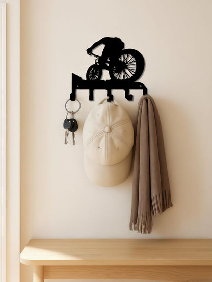 Metal Wall Art W Coat Hook - Functional Decor For Living Room Bedroom