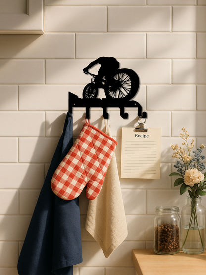 Metal Wall Art W Coat Hook - Functional Decor For Living Room Bedroom