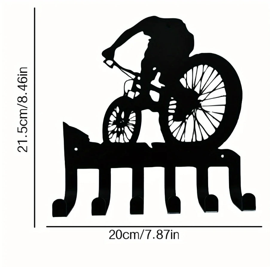 Metal Wall Art W Coat Hook - Functional Decor For Living Room Bedroom